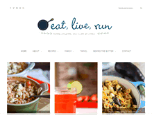 Tablet Screenshot of eatliverun.com